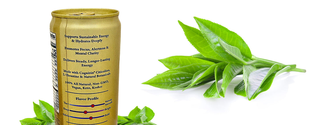 GENN Energy Can & Green Tea Leaves