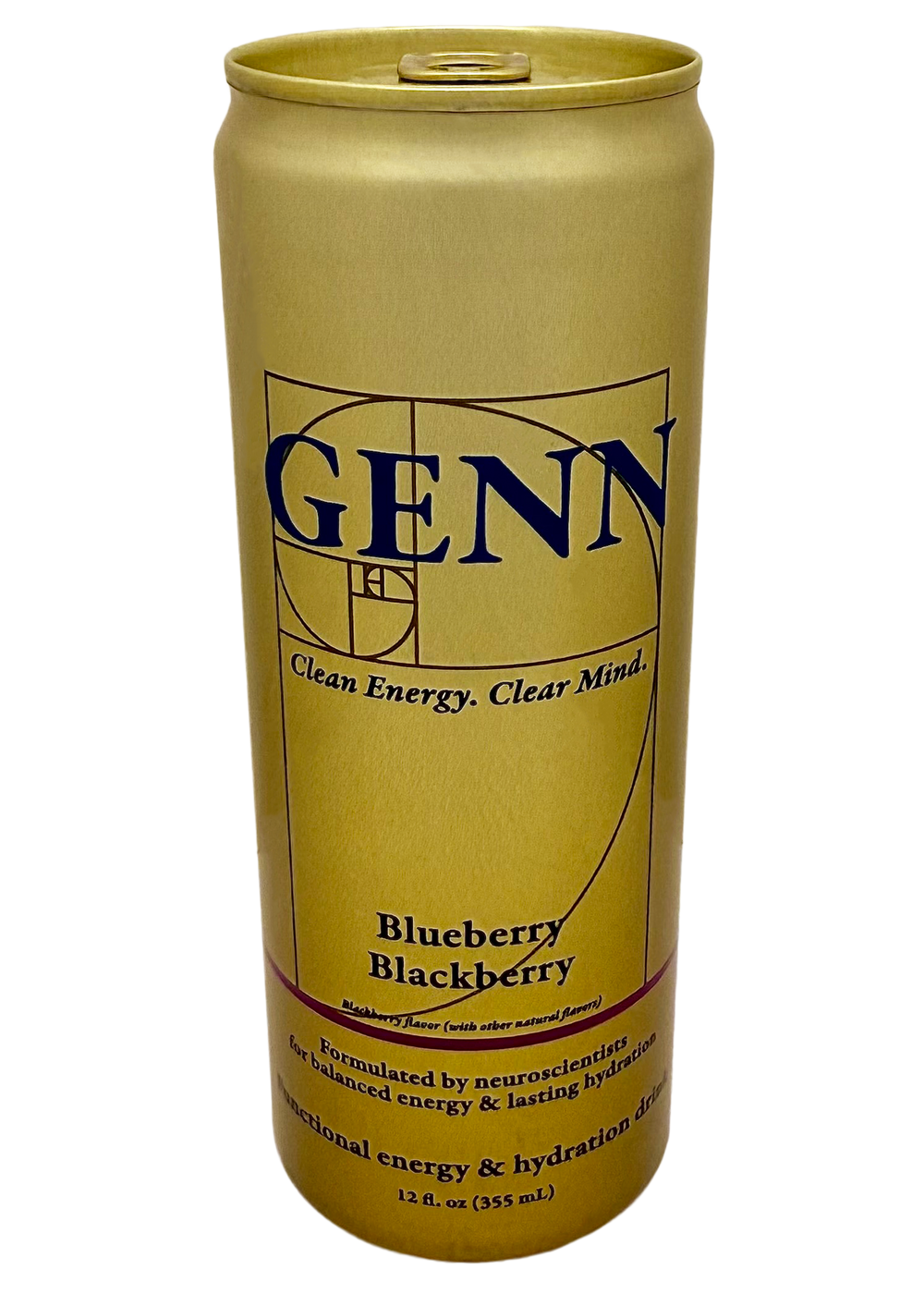 GENN Functional Energy & Hydration Drink – Blueberry Blackberry –  4 Pack