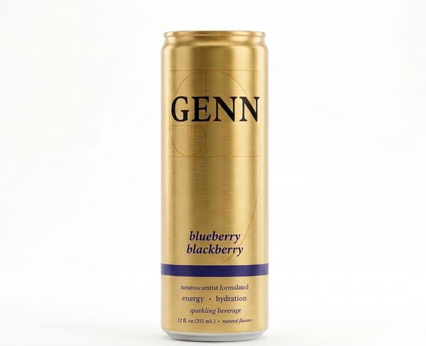 GENN Energy & Hydration Sparkling Beverage - Blueberry Blackberry - 12 Pack (Wholesale)