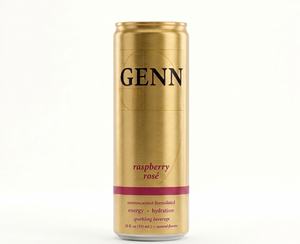 GENN Energy & Hydration Sparkling Beverage - Raspberry Rosé - 12 Pack