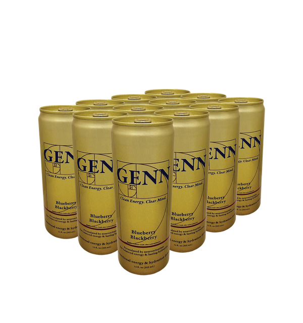 GENN Functional Energy & Hydration Drink – Blueberry Blackberry –  12 Pack