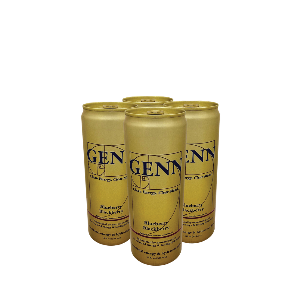 GENN Functional Energy & Hydration Drink – Blueberry Blackberry –  4 Pack
