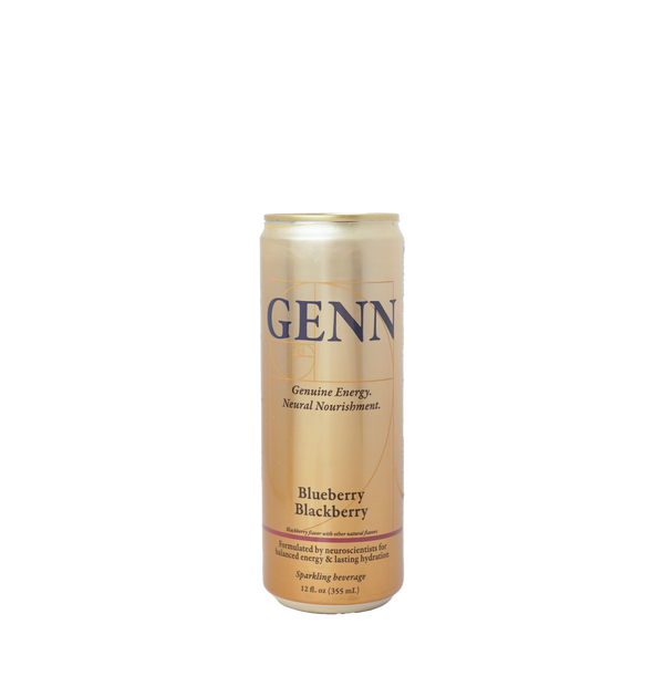 GENN Energy & Hydration Blueberry Blackberry Sparkling Beverage 4 Pack