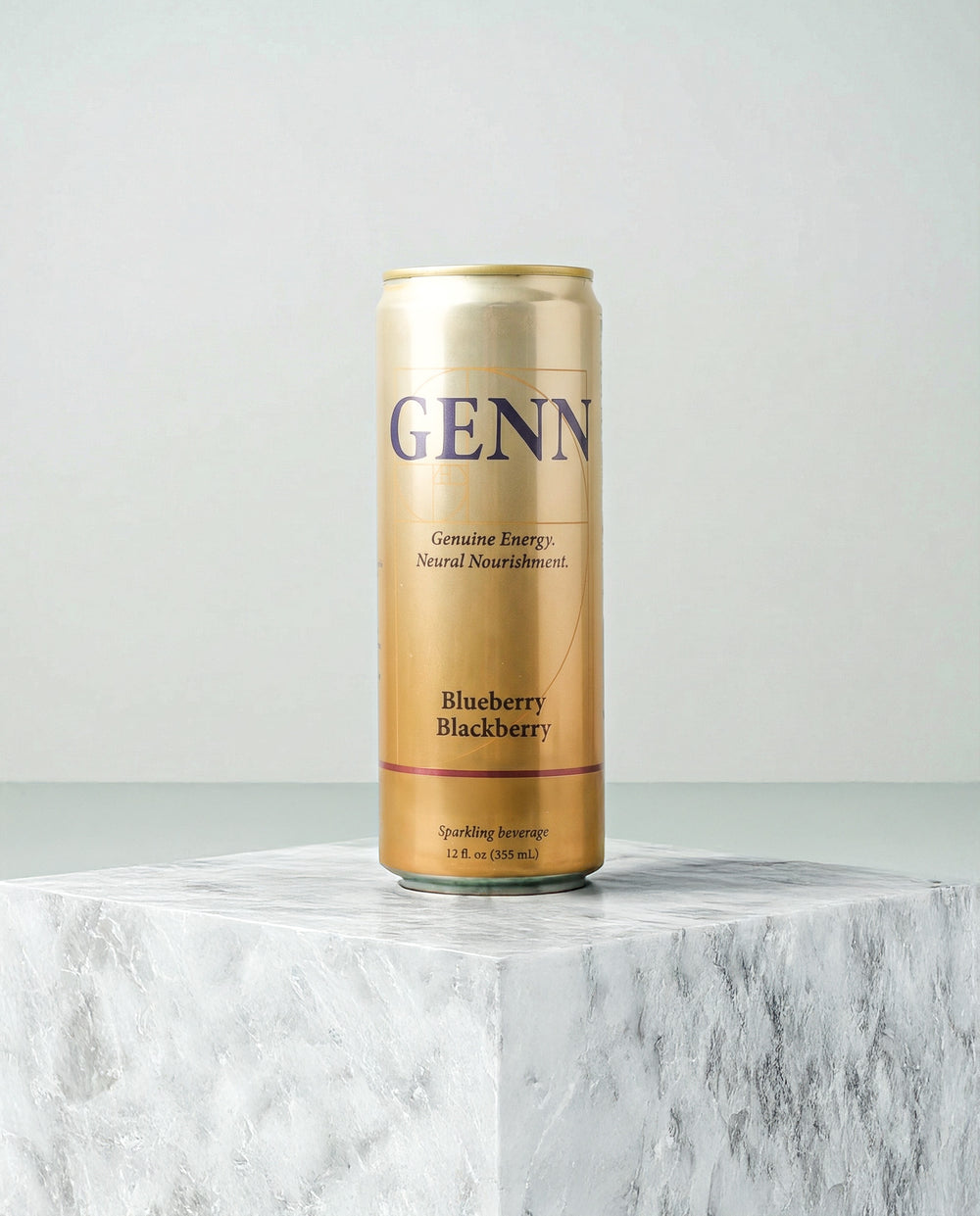 GENN Energy & Hydration Sparkling Beverage Blueberry Blackberry 4 Pack